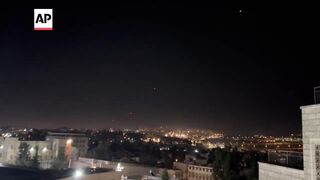 Booms heard in Jerusalem after Iran launches missiles and drones at Israel.