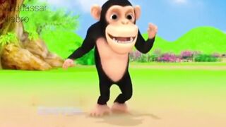 Funny monkey cartoon video