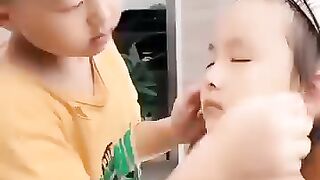 Absolutely amazing kid who can't believe what he's doing