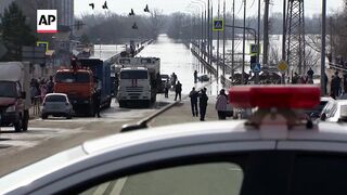 Parts of Russia and Kazakhstan hit by severe floods.