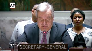 UN chief_ 'The Middle East is on the brink... Now is the time for maximum restraint.'.