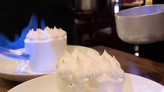 This year's birthday was a cake on fire