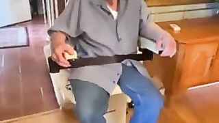 Grandpa got a chair lift today.