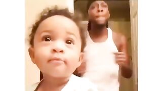 This baby just realised that their in for a long and hard ride...
