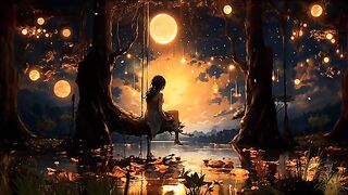 Woman Daydreaming at Midnight by AI design