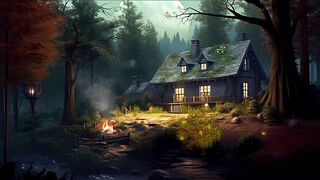 A beautiful house surrounded by big trees