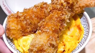 katsudon with extra large shrimp pieces