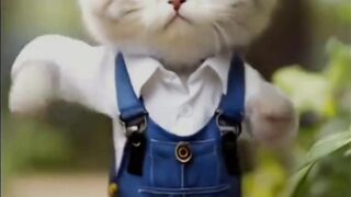 Cute cat dance