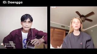 The reaction of Americans was sung by Indonesians