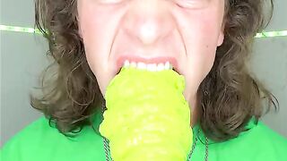 Spicy Green Food ASMR! ????