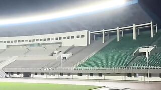 Floodlights have been Installed at Jinnah Stadium , Saudi game will kickoff at 8:30 PM!