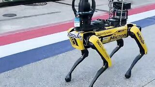 Spot by Boston Dynamics was seen walking around the US Moto GP this past weekend in Austin Texas.