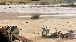 iFtari_of_Arab_Villager_s_in_Mountains_With_Camel_Milk