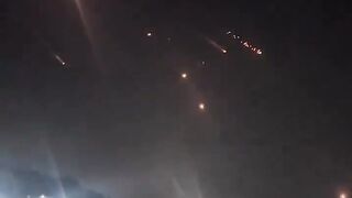 للحظة وصول الصواريخ الأيرانية الى اسرائيل