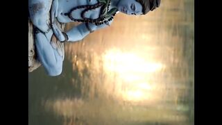 Ganga turning chaos in to cosmic divine..
