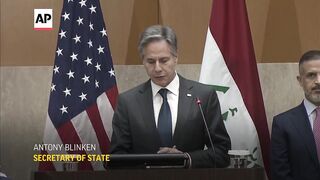 Blinken says US doesn't seek escalation but will defend Israel against Iran.