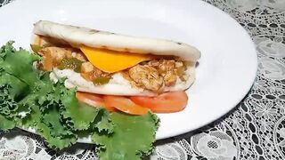 Bbq Chicken panini sandwich