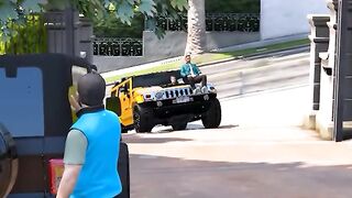 MICHAEL  KO MILA CHELLANGE THAR VS HUMMER #gta5 #shorts #viralshorts
