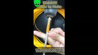 Making Wonderful Craft By Young lady