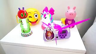 How kids play and joy with toys.