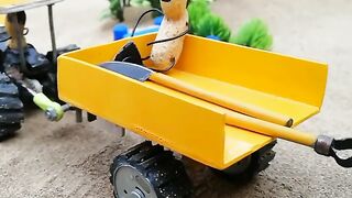 Mini tracktor trolley science project