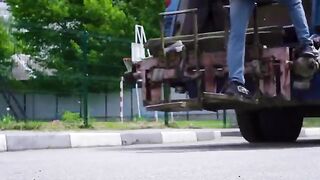 Just a Normal Bike Math: 0.5 х 2 = 1 Wheel custom bike,split wheel bike