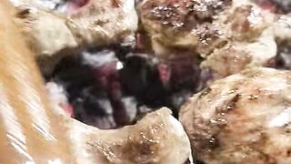 Bar b q live cooking