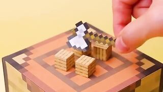 Minecraft House_Magnetic Papercraft