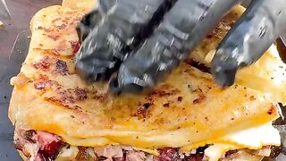 Smoked beef rib grilled cheese