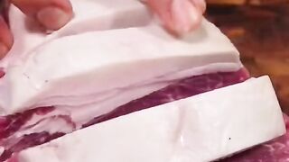 Cooking beef steak with saus tomato