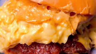 Mac and cheezels burger