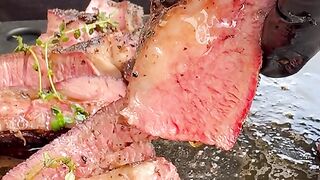 Reverse seared chuck roast