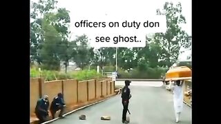 Officers on the run