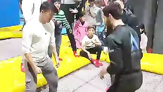 Jump with kid