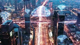 Photo of city in the night