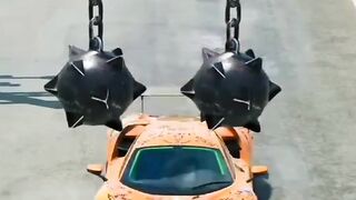 Car chian to giant bollard beam Ng drive