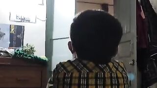 My Prince enjoy mood toy gun fire on fan