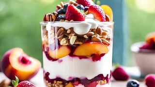 English Summer Fruit Yogurt Parfait |#englishbreakfast | #English dessert |#Summer fruits