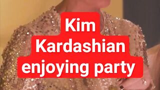 Kim Kardashian enjoying party