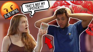 LIPSTICK ON CUP PRANK ON MY GIRLFRIEND!!! *she went CRAZY* ????????