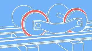 Trains turn without using their flanges most of the time!