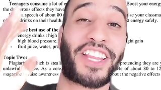 An idea that is repeated in the English test