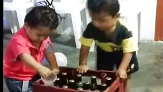Hablando en tres los niños