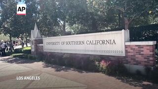 Students react after USC cancels speech by pro-Palestinian valedictorian.