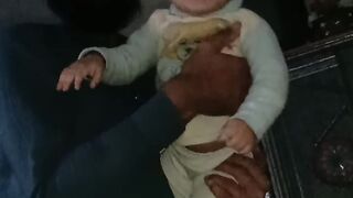 Baby laughing