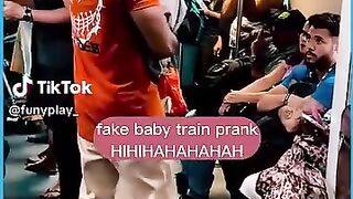 Fake Baby Train Prank  #Jangan LupaBahagia