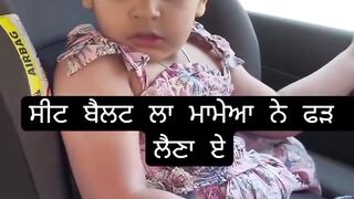 Funny baby girl