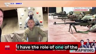 French TV shows GIGN snipers training with live ammunition: the two people represent the hostages, the balloons are the hostage-takers.