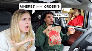 IGNORING MY GIRLFRIEND'S DRIVE THRU ORDER! *BAD IDEA*