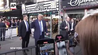 Trump goes from Manhattan court to campaign at a Harlem bodega.